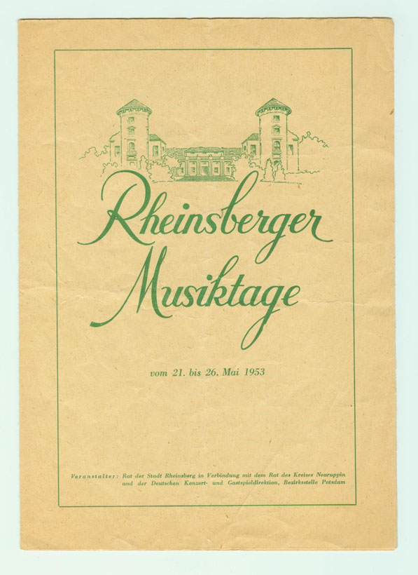 <p>Musiktage im Rheinsberger Schloss</p>
